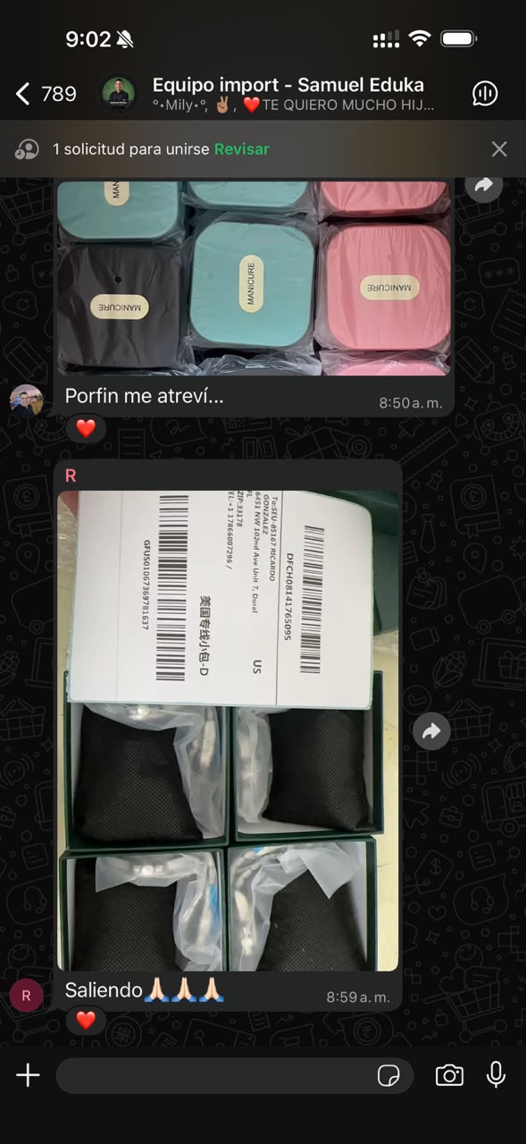 Mercancía lista y despachada